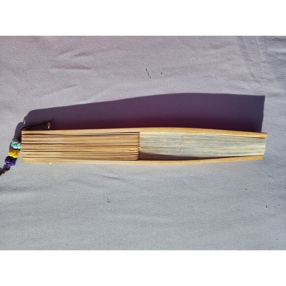 Korean Mulberry Paper Bamboo Hanji Hand Fan Congress Of Entomology GANGGANGSULAE - Picture 11 of 12